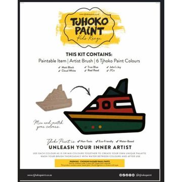 Tjhoko Paint Kids Range Boat Painting Kit, 200x151mm