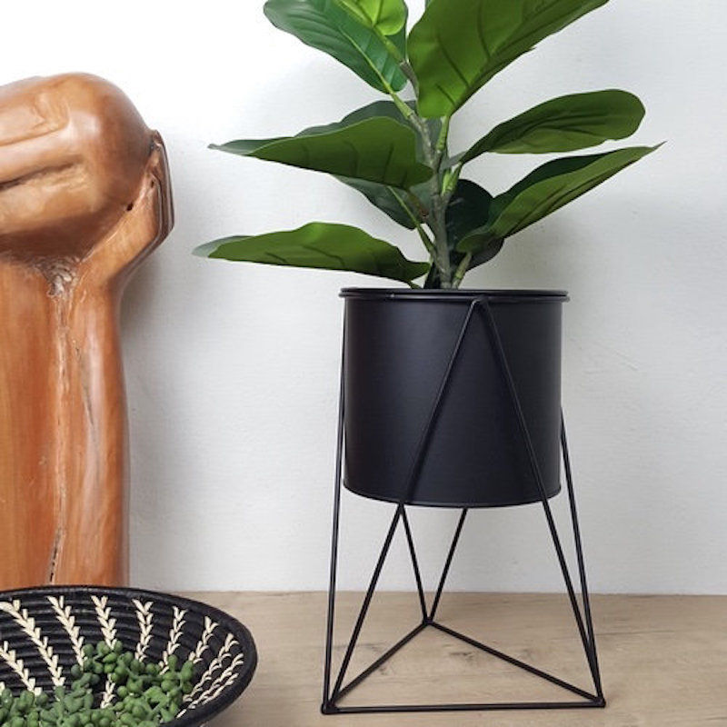 Tri Pot Metal Planter Stand