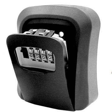 Wall Mounted Aluminium Key Lock Box-Black