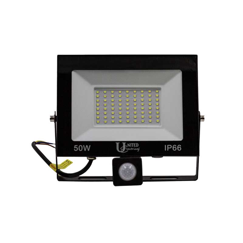 UNITED ELECTRICAL Floodlight with sensor 50W LED