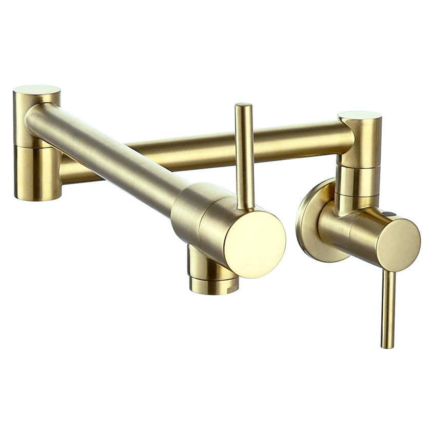 Trendy Taps Premium Quality Brushed Gold Modern Line Pot Filler