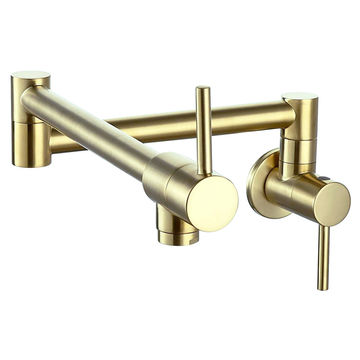 Trendy Taps Premium Quality Brushed Gold Modern Line Pot Filler