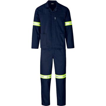 2 Piece Navy Work Suit - 34 x 129 cm