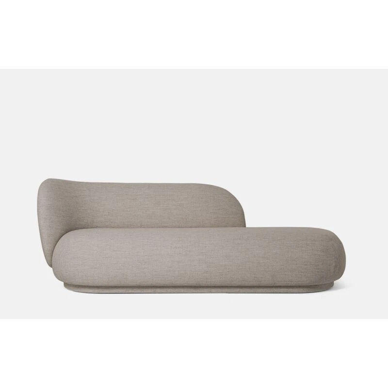 Tessa Chaise Longue-Linen Dark Beige