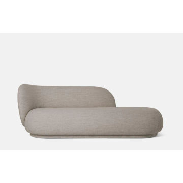 Tessa Chaise Longue-Linen Dark Beige