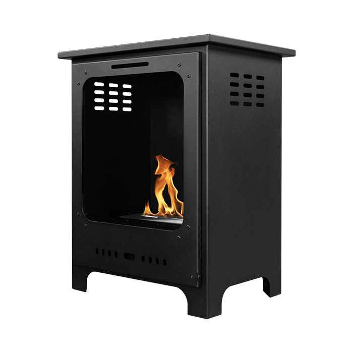 NOVAFLAME - Freestanding Fireplace Koza Mini black matte