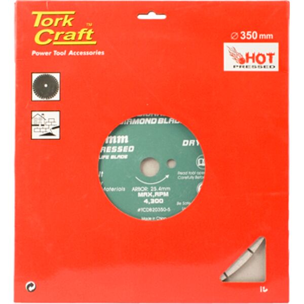 Diamond Blade 350X25.4Mm Asphalt Hot Pressed Segmented Tar