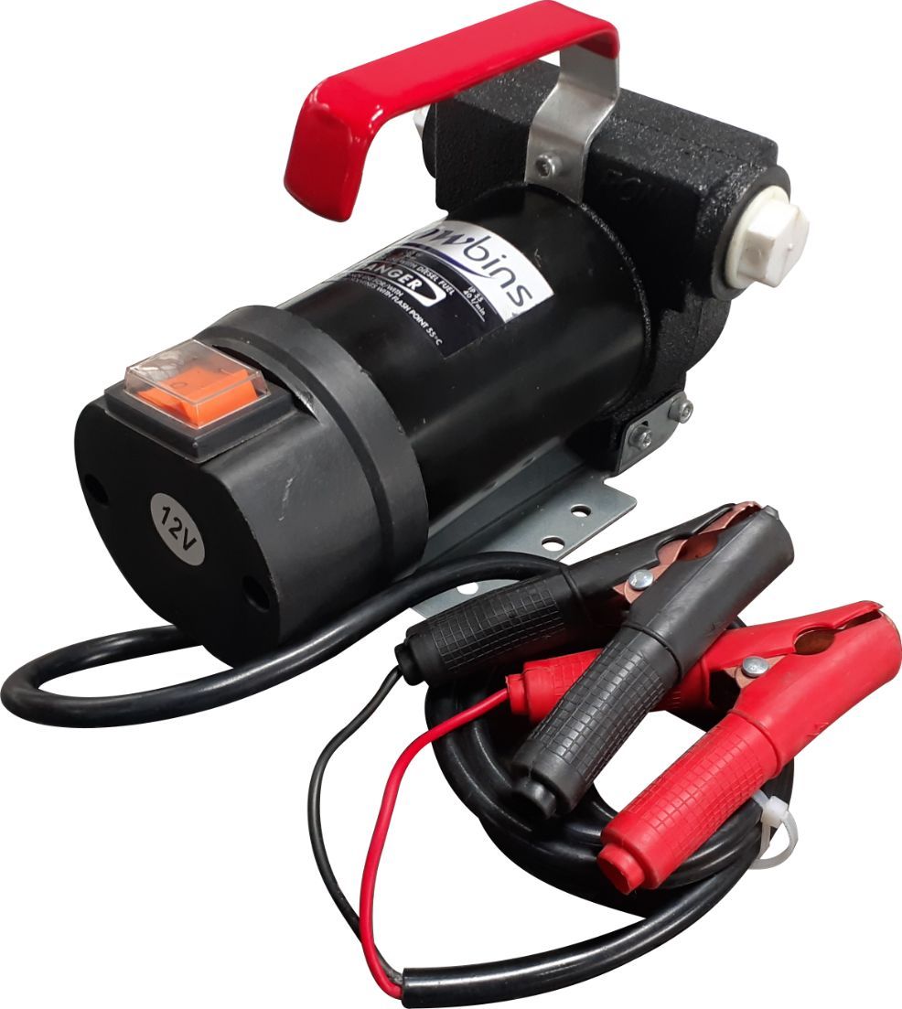 12V Flowbins Diesel Pump Transfer 40 Litre Per Minute Max Mobile 12V