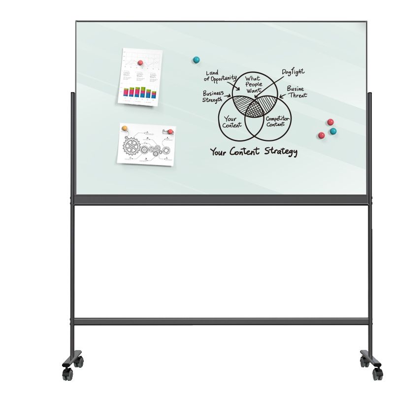 Deli Glass board with Stand 1500x900mm