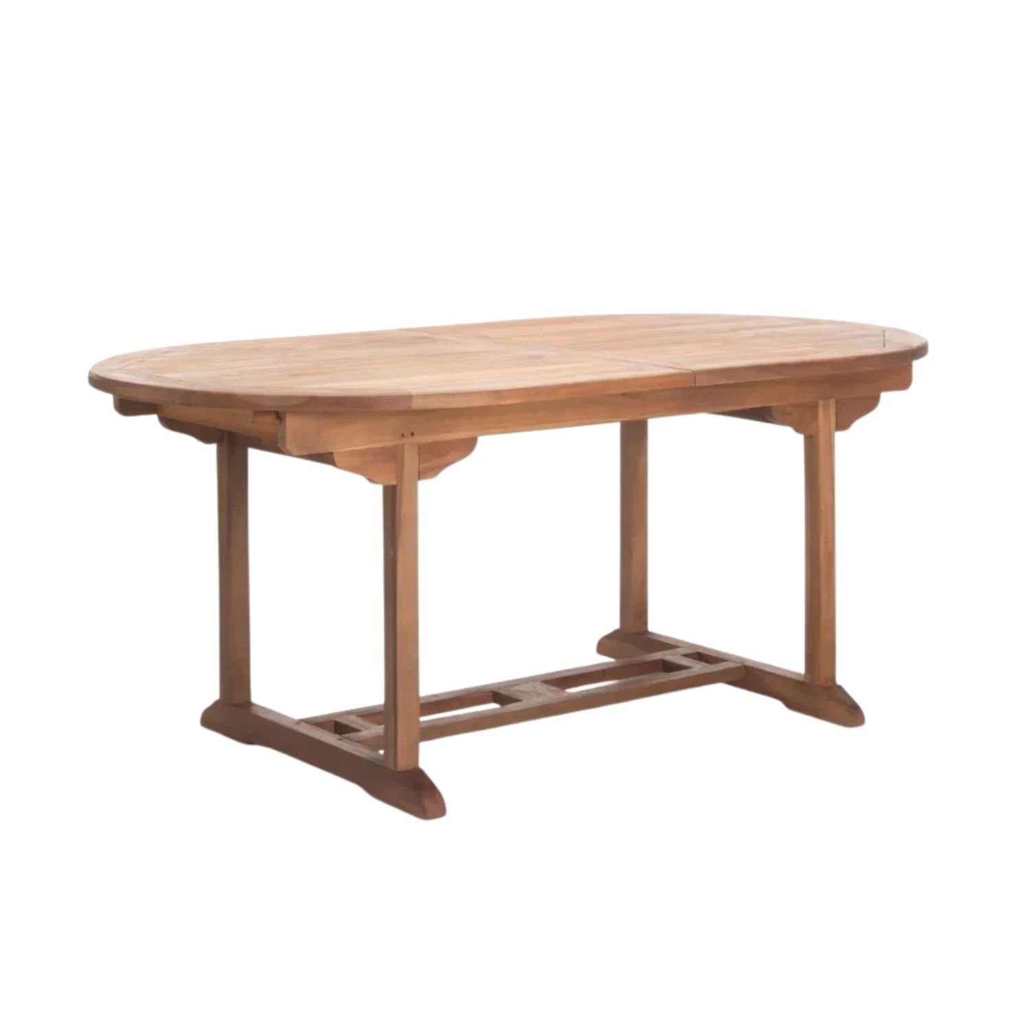 Teak Oval Extendable Outdoor Dining Table