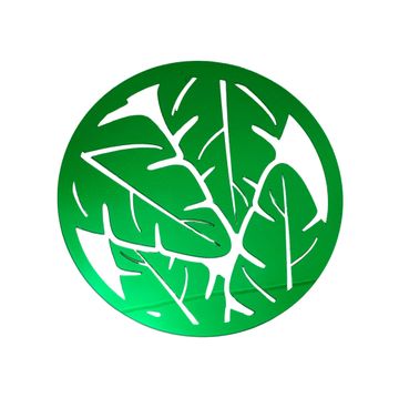 3-Piece Monstera Mirror Wall Art