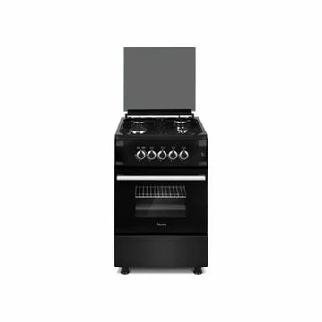 Ferre 50x60 Free Standing Gas Cooker Black- F5S40G2.B