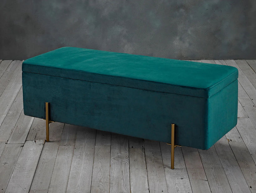 Hazera Luxurious Ottoman -Blue