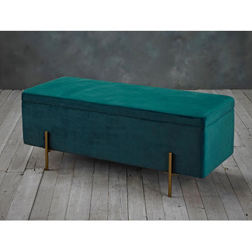 Hazera Luxurious Ottoman -Blue