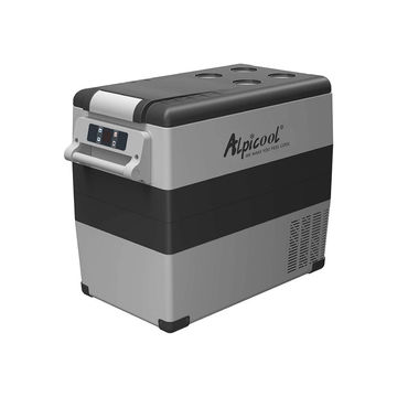 Alpicool 55 Liter Portable Freezer,12 Volt Refrigerator, Fast Cooling 12V Car Fridge Freezer -4℉~68℉, Car Cooler, 12/24V DC and 100-240V AC for Outdoor, Camping, RV, Truck