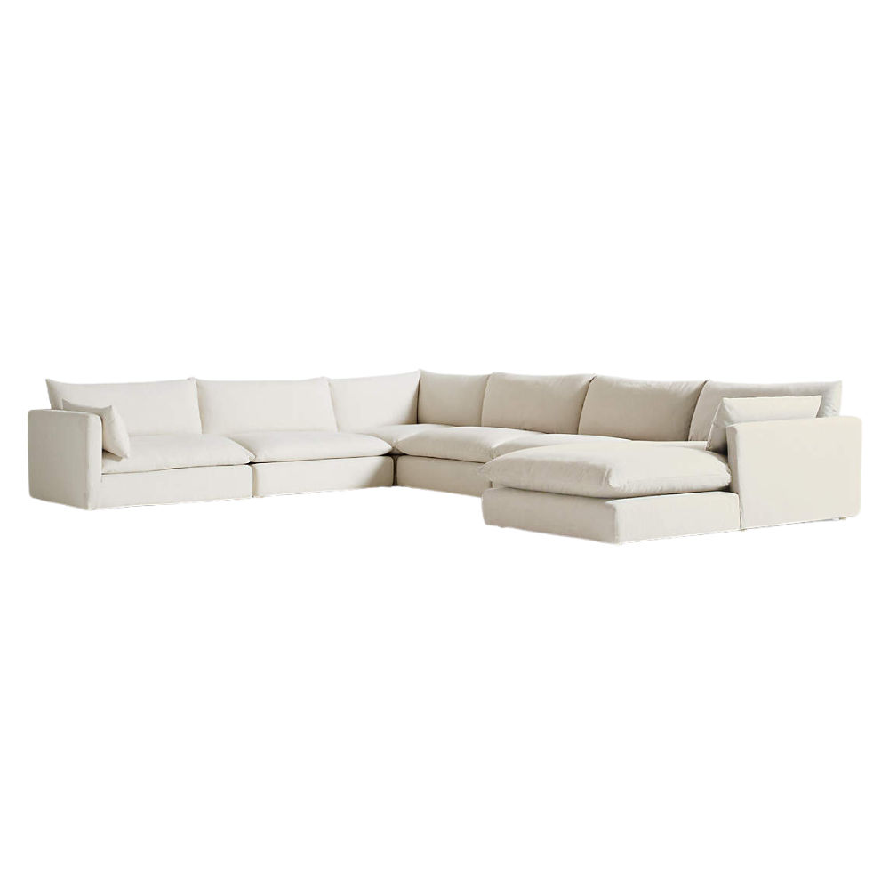 Nadia 6-piece L-shape Sofa with Ottoman