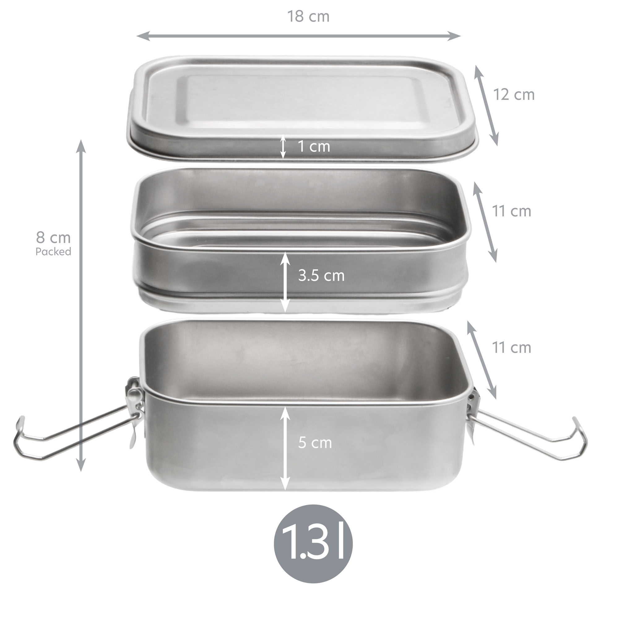Double Layer Lunch Box /1400 ml