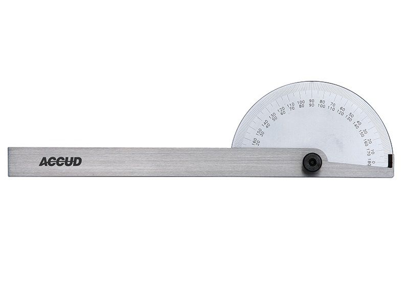 ACCUD Protractor 85X150mm 0-180 Degrees