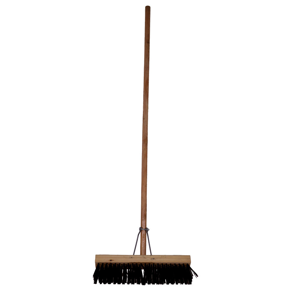 JANITORIAL Platform Broom Brown 305mm (12