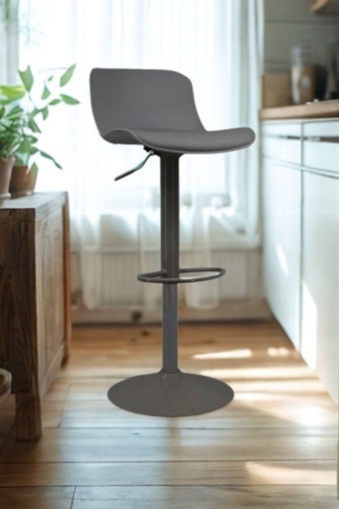 Adjustable Plastic Bar Chair 46 42 98 cm – Swivel Counter Stool with Footrest