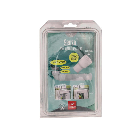 Waterless trap WIRQUIN senzo 32/40mm x 40mm