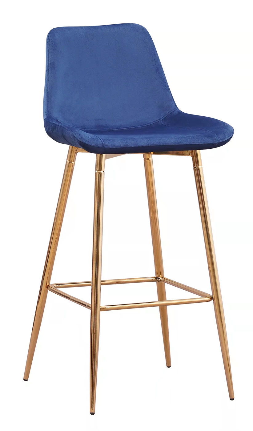 Manhattan Fabric Bar Stool Blue KT-Y963