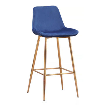 Manhattan Fabric Bar Stool Blue KT-Y963