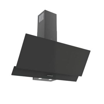 Ferre 90CM Angled Black Glass Cooker Hood- D002