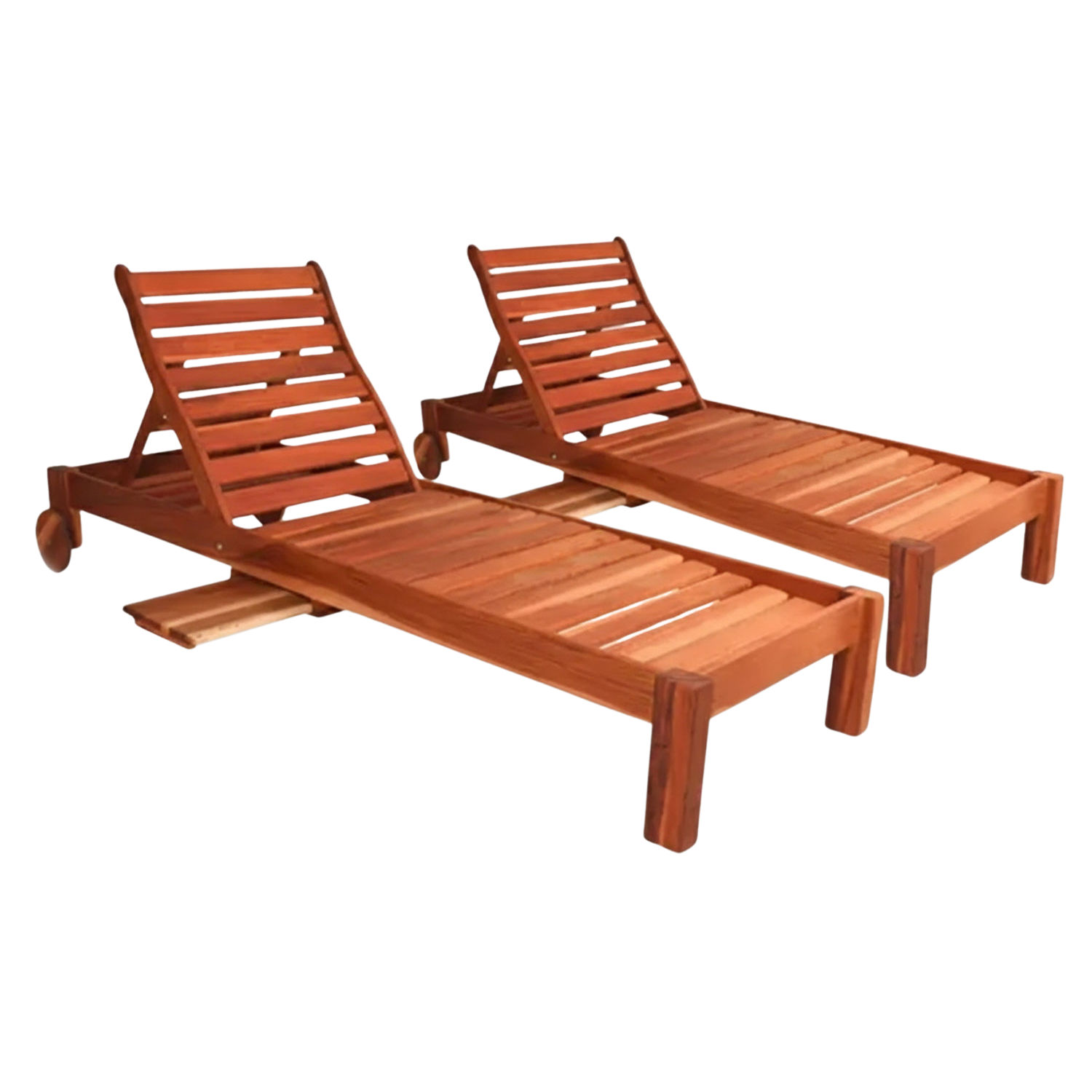 Zambezi Teak Sun Lounger Set 2-Piece (Excludes Cushions, Undercover Recommended)
