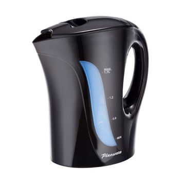 PAK834 BLACK PINEWARE JUG CORDED KETTLE
