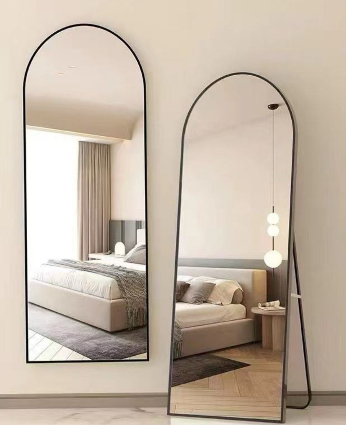 Full Mirror Arch Shaped Standing Mirror  160x49cm