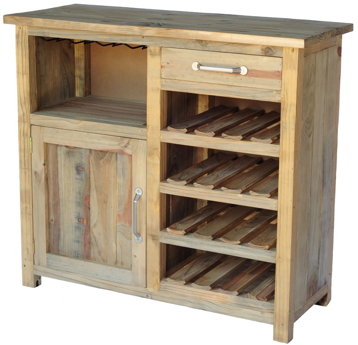 Wine bottle and wine glass cupboard