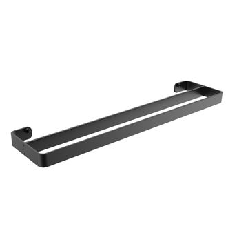 Bodie Onyx Black - Double Towel Rail 600mm