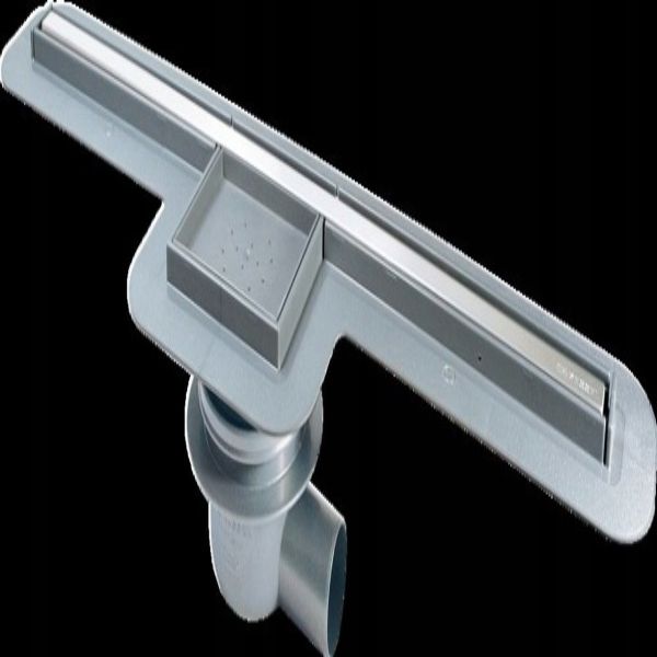 Shower Channel Drain with drain body, Length=750mm in stainless steel