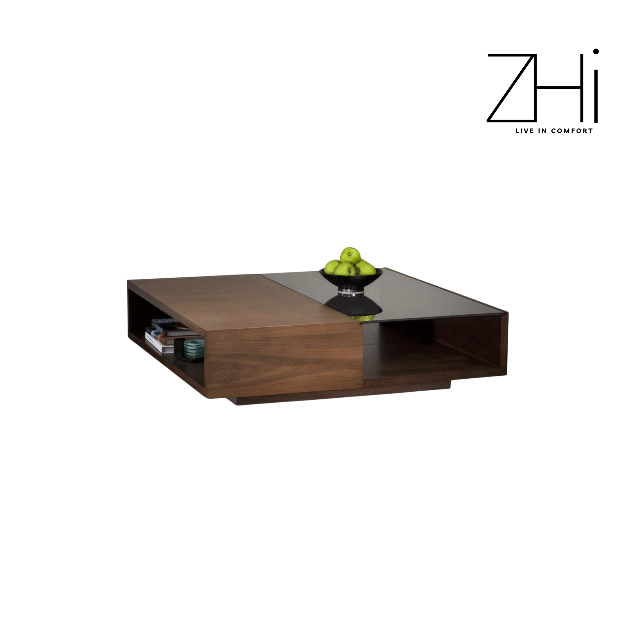 Walnut Fusion� Square Coffee� Table