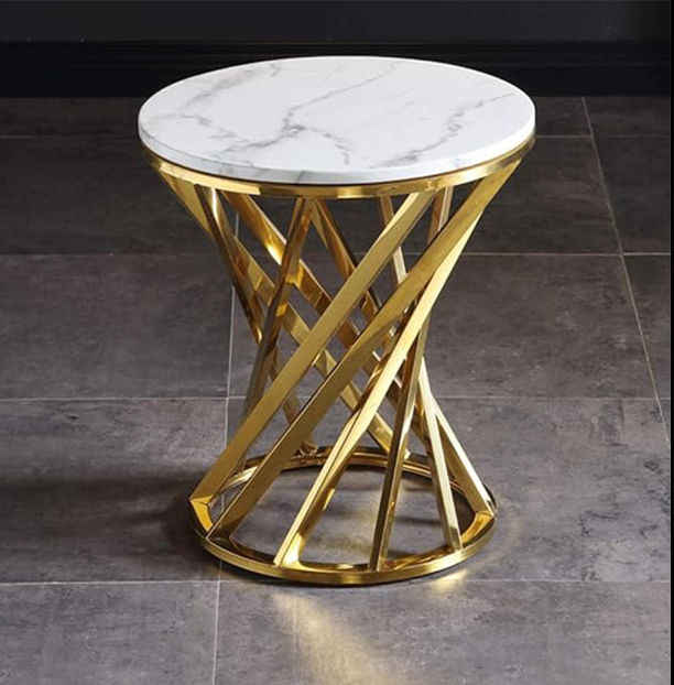 Mercy Round Marble Side Table
