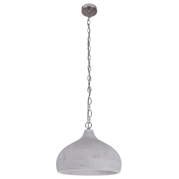 Satin Chrome with Cement Pendant
