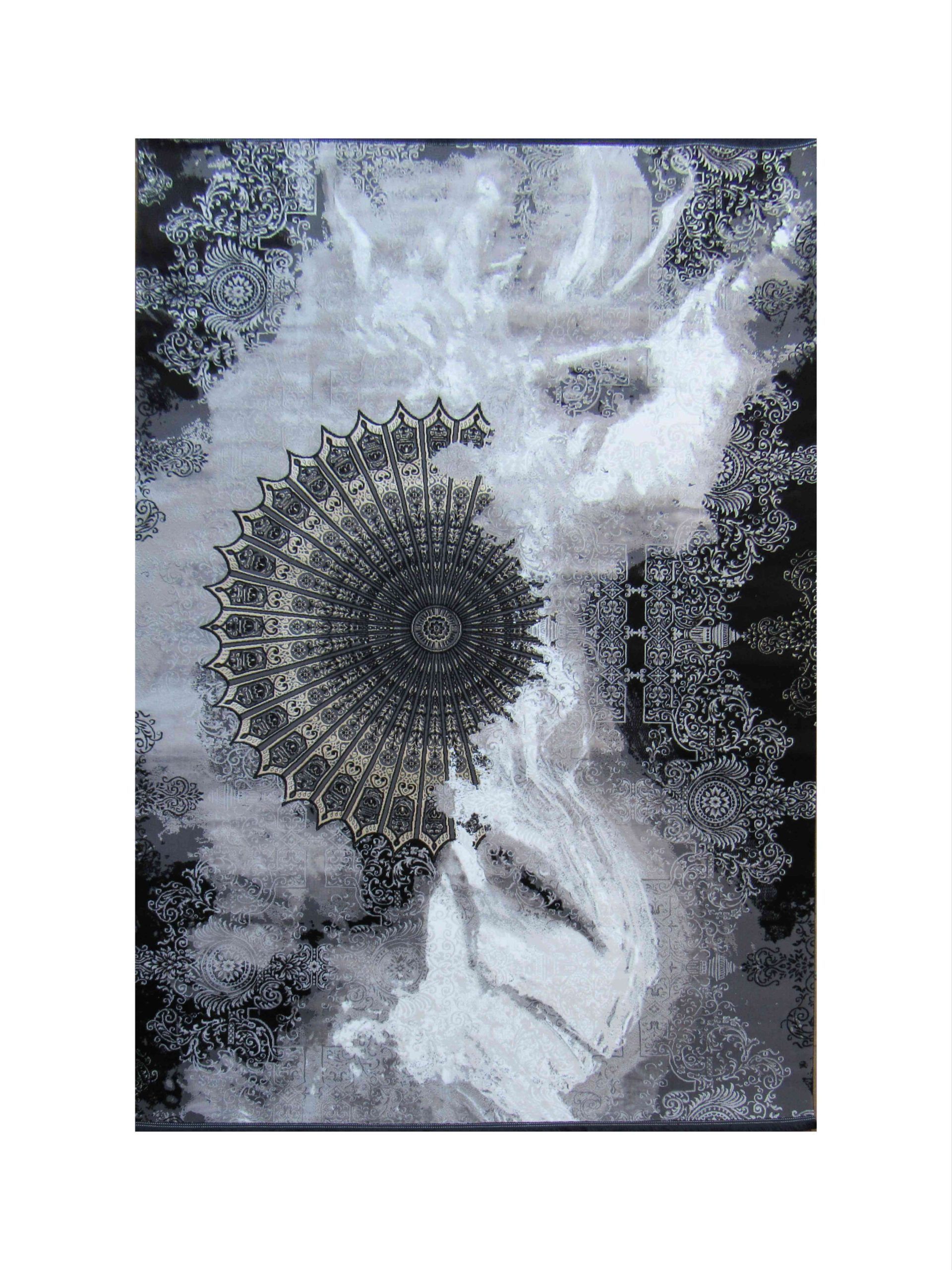 BK Carpets & Rugs - Modern Contemporary Rug – 2m x 2,9m - Black, Grey & White