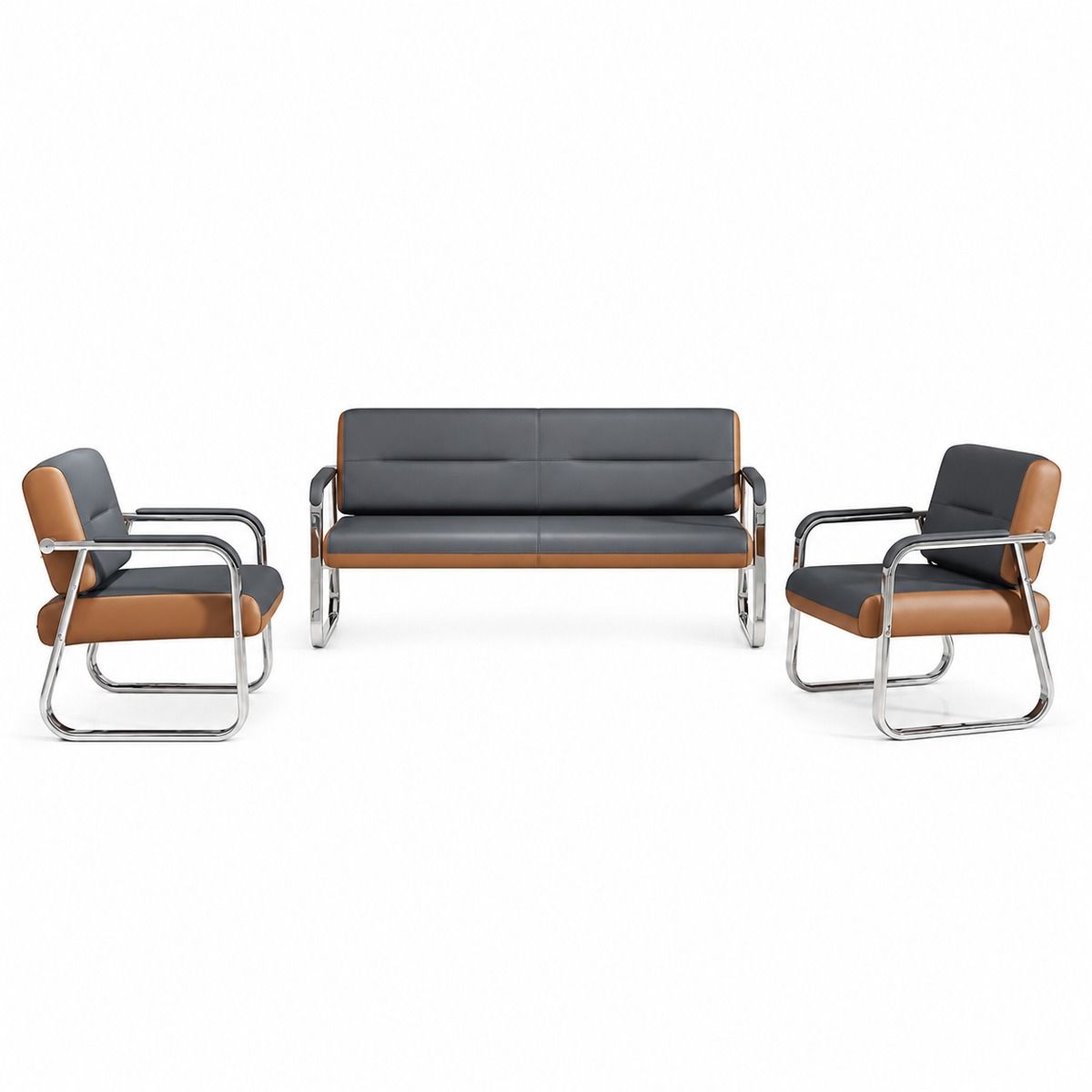 LBM FURN-Executive Reception Sofa Set-3 Piece Office Lounge Furniture