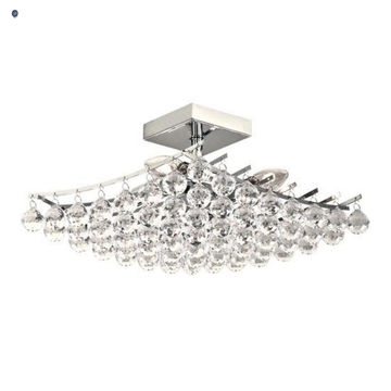 Polished Chrome with Acrylic Crystals