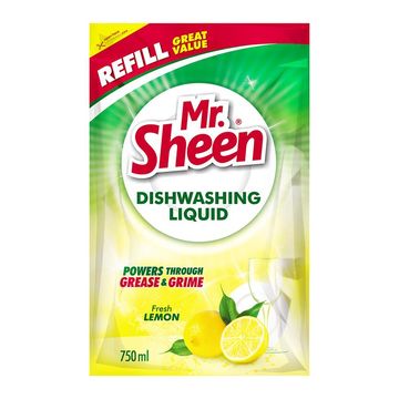 Mr Sheen Dishwashing Liquid Fresh Lem Ref 750Ml