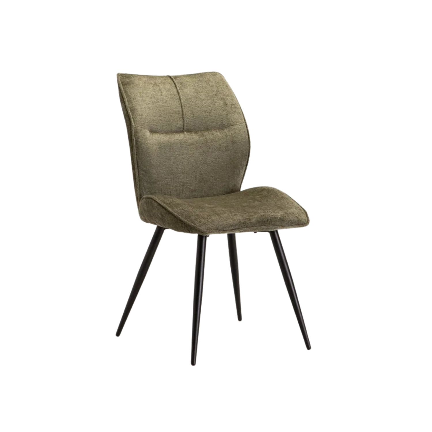 Modern Fabric Upholstered Dining Chair - Green