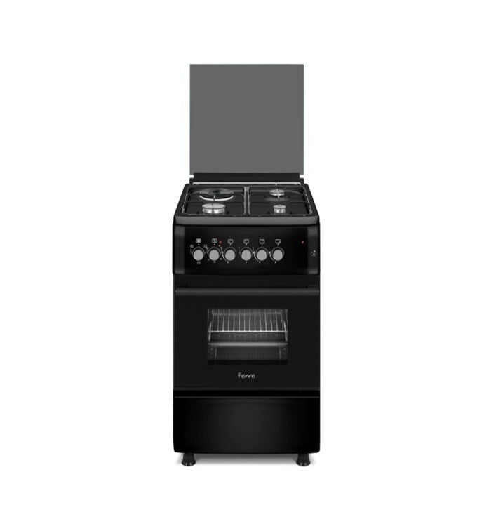 Ferre 50X60 Free Standing Gas/Electric Stove F5S31E3.T.B Black