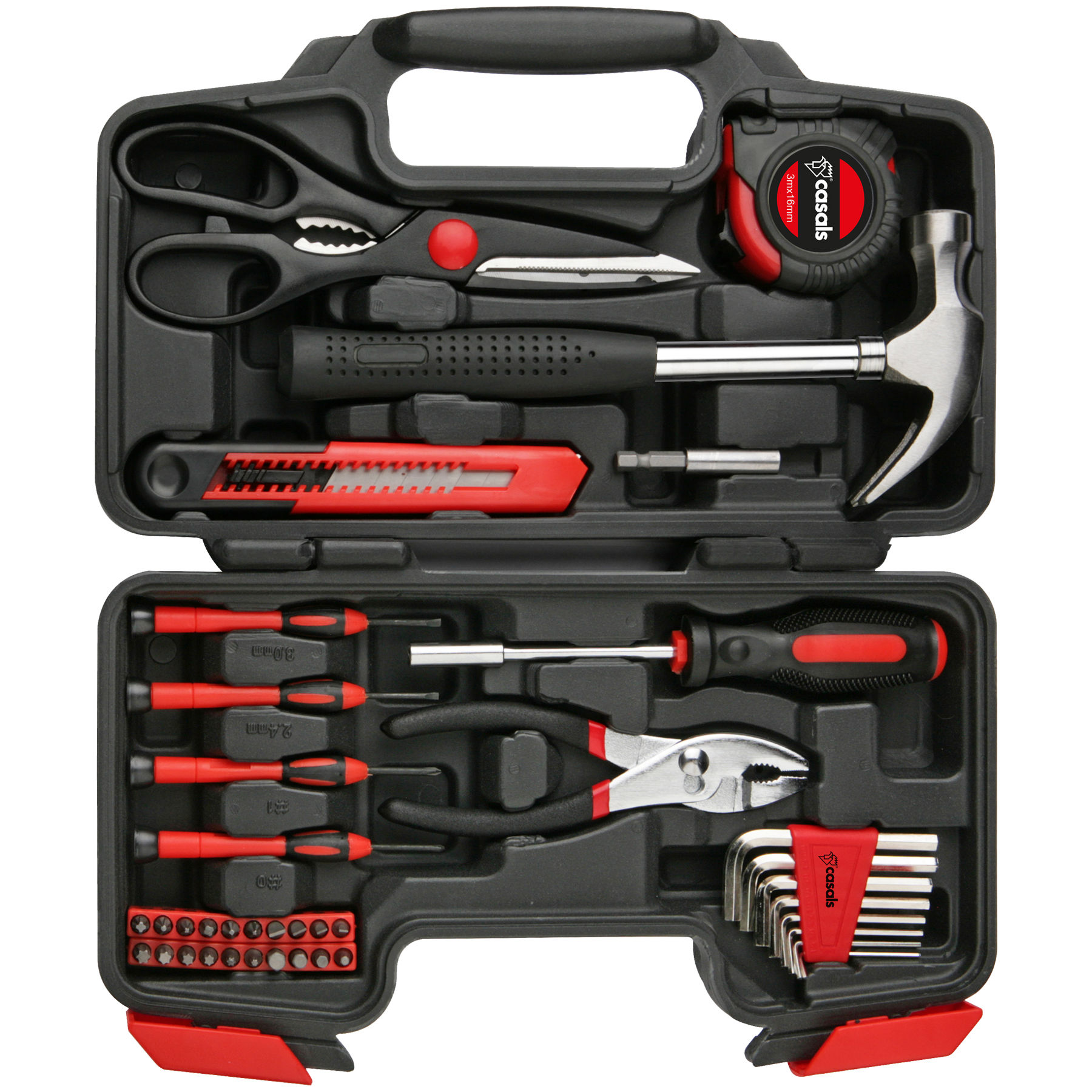 Casals Hand Tools 39 Piece Set Steel Red