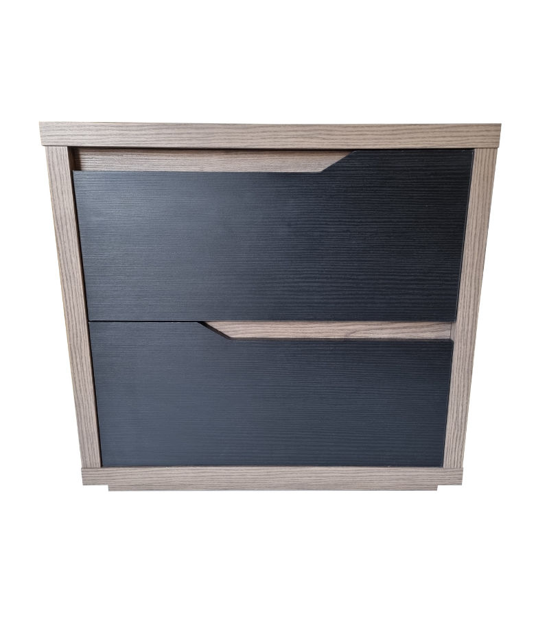 Trento Bedside Table - Chobe & Ebony