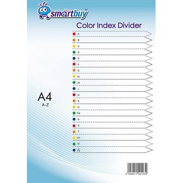 PVC Index Divider A-Z Printed - 20 Tab