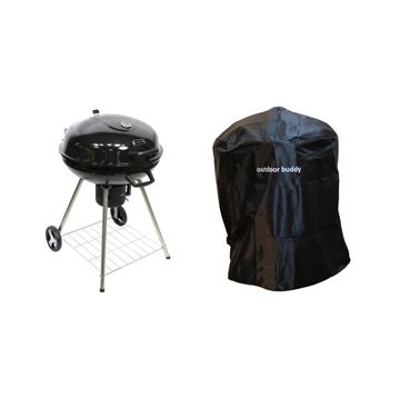 Outdoor Buddy - Supreme Charcoal Braai & PVC Protective Cover - 57cm