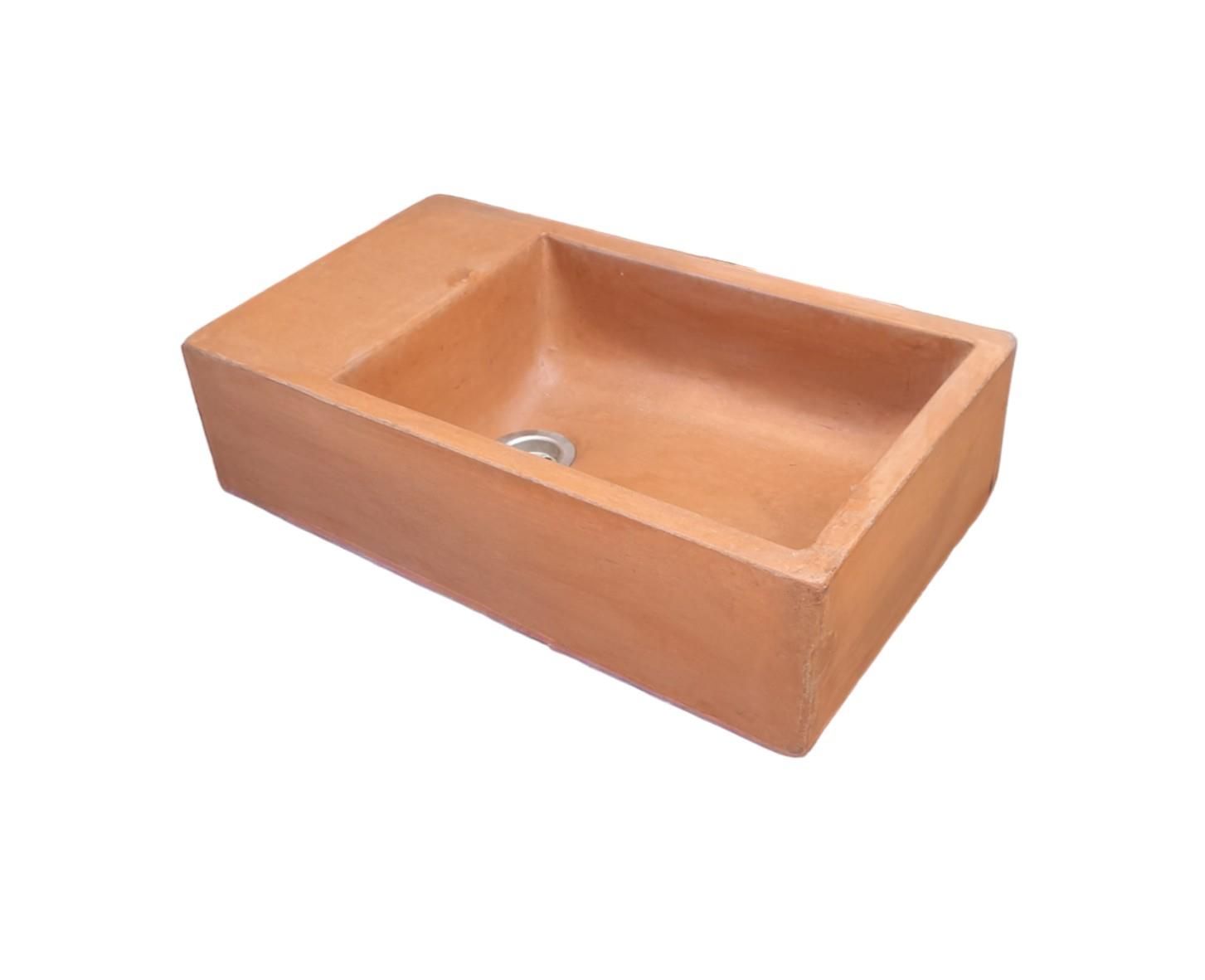 Terracotta Concrete Basin/Sink 420 x 240 x 115mm
