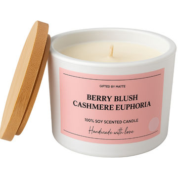 Gifted By Matte - Berry Blush Cashmere Euphoria Soy Scented Candle