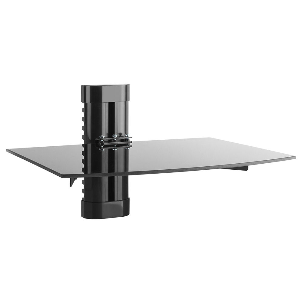 AV Wall Mount - Single Shelf, Height Adjustable (TVARMECVT01)